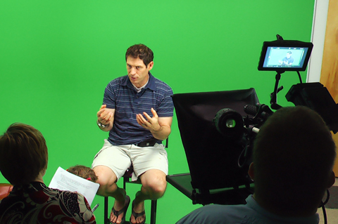 Steve Young documentary interview with green screen studio video production in Tampa, St. Petersburg, Florida at CMR Studios